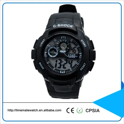 new men outdoor electronic lcd watch 3ATM waterproof sports silicone strap skmei fashion wristwatch