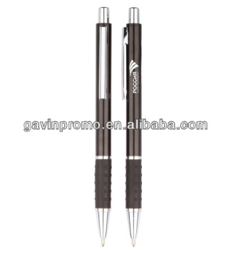 Aluminium ball point pen with emboss grip
