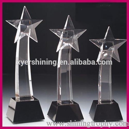 china manufacturer 3D laser crystal eiffel tower awards crystal trophy