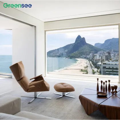 Factory Security Anti-Theft Aluminum Casement Windows - Large Double Glass Aluminium Sliding Windows