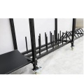 Rack de equipamento de ginástica de treinamento de armazenamento de barras de barra de peso