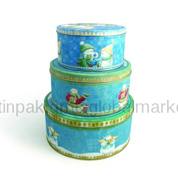 metal cookie tins round