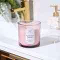 Private Label 3 Wicks Glass Jar Scented Candle