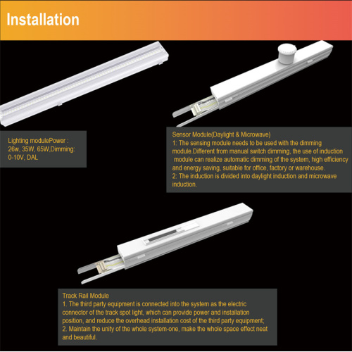 Luminaires d&#39;éclairage LED de supermarché à double asymétrique de 1,5 m