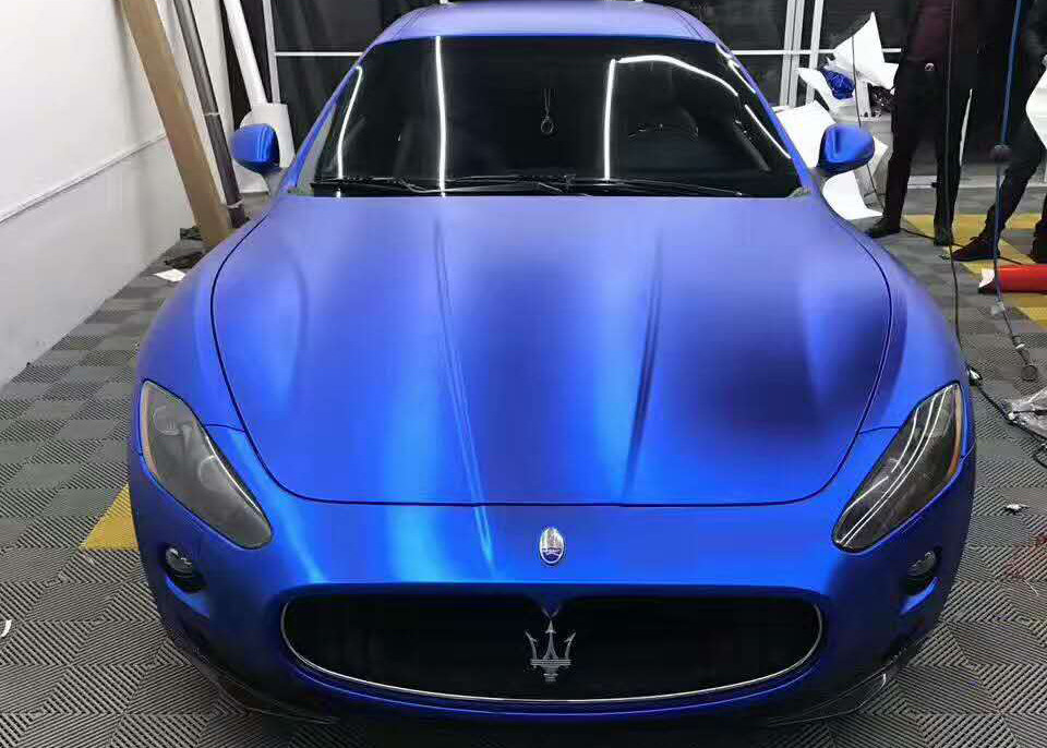 Blue Pearl Metallic Car Chrom Vinyl Wrap Film