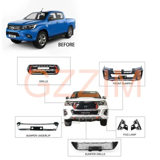 Hilux Revo 2016 to Rocco 2018 upgrade bodykit