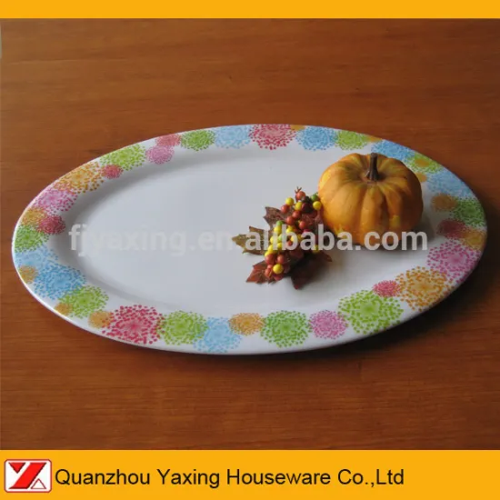 Flat Oval plate