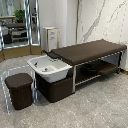 Wholesale New design Hair salon beauty salon Barber shop furniture Hair washing Shampoo bed Shampoo chair