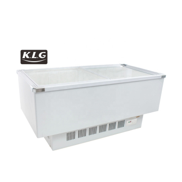 Big Commercial SD-2500D Island Freezer with Sliding Glass Door