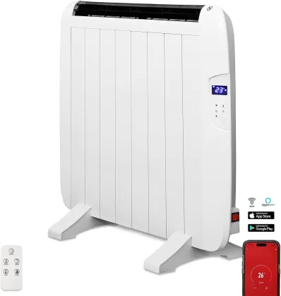 1800W white slim panel heater