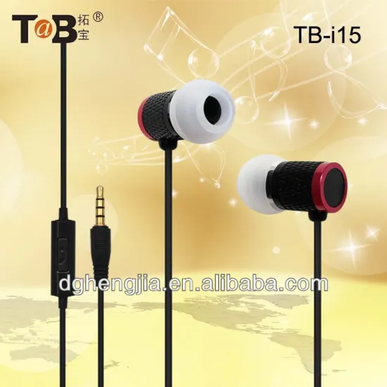 2014 new style china factory manufacturer colorful design stereo sound metal earphone