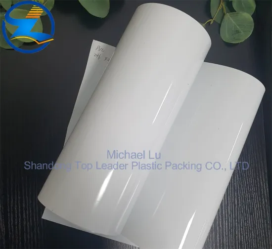 White opaque duplex PVC/PVDC films for pharma blister