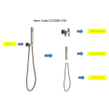 Guarnizione spazzolata con set doccia olio