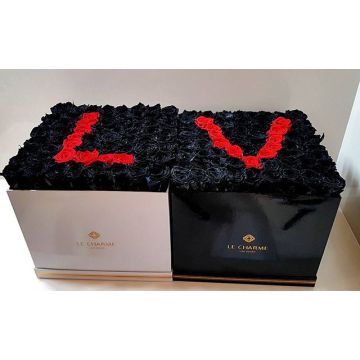 Preserved flower gift box with logo