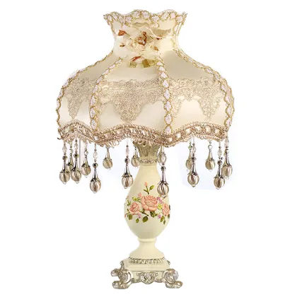 High Quality European Crystal Table Lamp - Luxury Decorative Warm Art Bedside Lamp