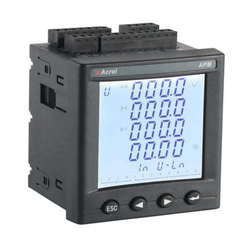 Harmonic power analyzer meter for switchgear