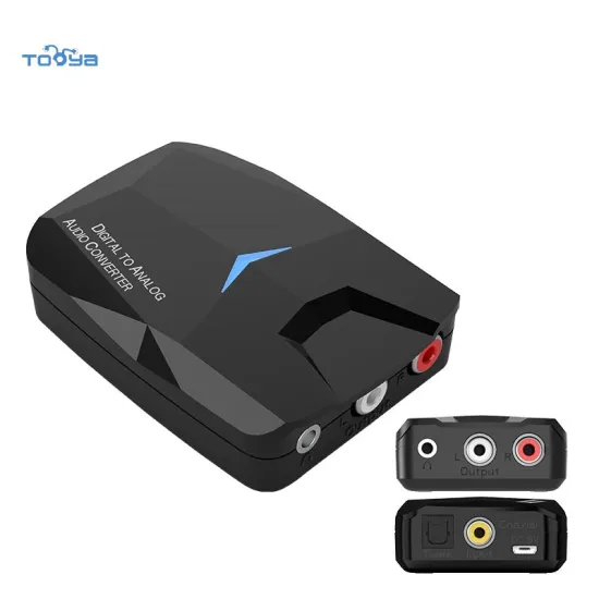 M24 Bluetooth Receiver: Digital to Analog Audio Converter with Fiber Optic and Coaxial
