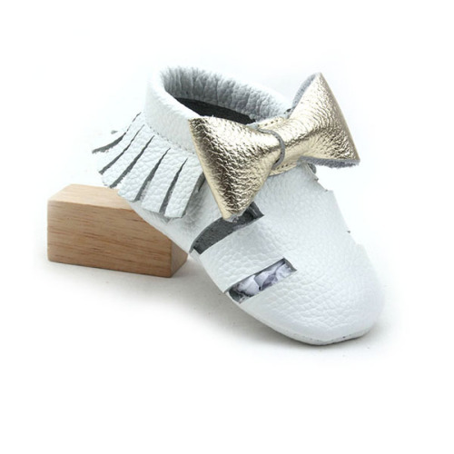 Soft Leather fringe Baby Moccasins First Walkers tassel toddler shoes