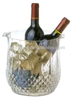 Acrylic Wine/Ice bucket with handle