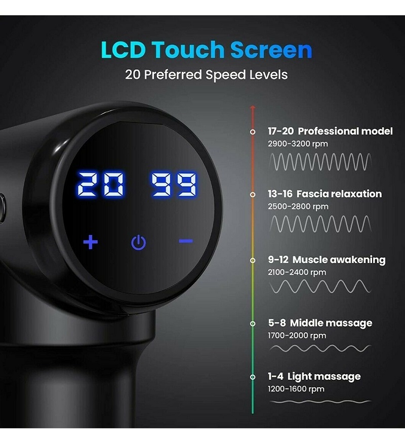 Fitness Massage Gun Lcd Screen Jpg