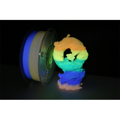 Glow in The Dark Rainbow PLA Filament