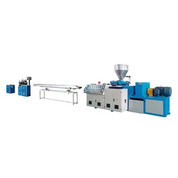 High quality 150-200 kg/h counter-rotating conical twin-screw PVC door frame/profile production line