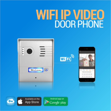 Two way communication and remotely unlock door wifi video door phone