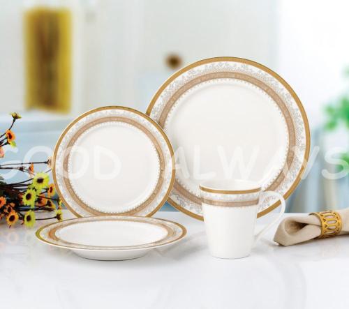 16-częściowa elegancka porcelana kostna