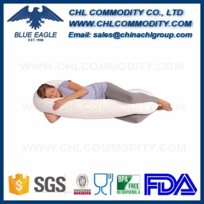 Custom U shape Snoogle Total Body Pillow for pregnancy