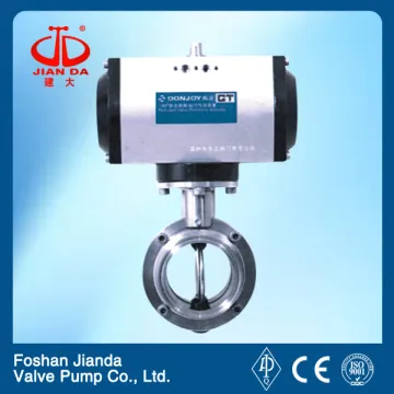 sanitary pneumatic butterfly valve