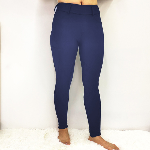 Navy Blue Knee Grip Polyester Equestrian breeches