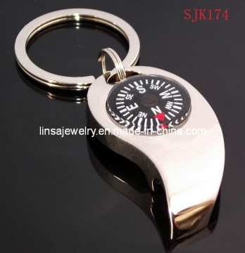 Fashion Men Compass Metal Keychain (SJK174)