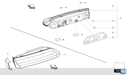 OEM Lamborghini URUS Tail Lights, Brake Lights, Daytime Running Lights - 4ML945072