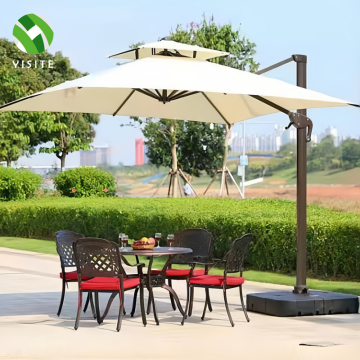 YST Outdoor Rotating Waterproof Solar Umbrella