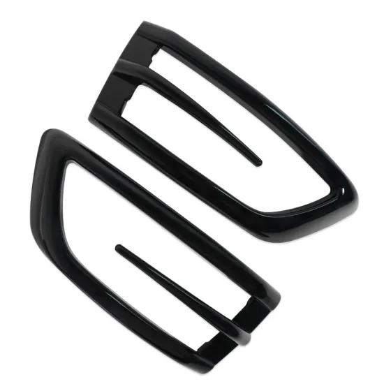 Gloss Black Rear Car Side Door Mirror Cover Trim for Ford Ranger T7 2015-2018 Accessories