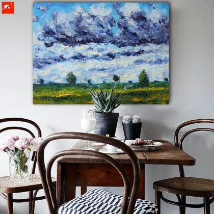 Impressionism Monet Countryside Canvas Painting