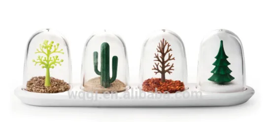 Plastic Four Seasons Design Seasoning Shaker Animal Parade Spice Seasonings Pot Creative Seasoning Bottle Set