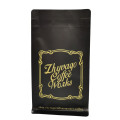 Trykt farverig brugerdefineret kaffe lynlås taske med ventil
