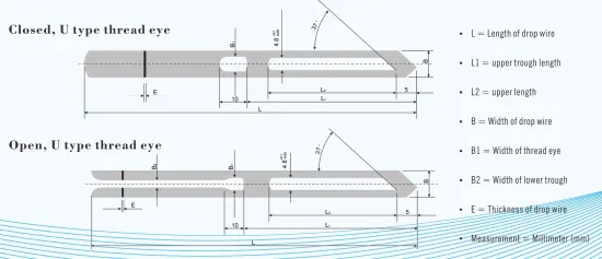 Weaving Machine Rapier Loom Parts Dropper Wires