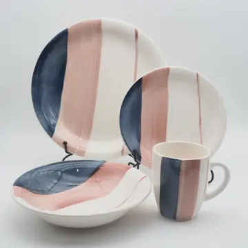 Hand painted style ceramic dinner set,stoneware dinnerware sets, colorful dinnerware set