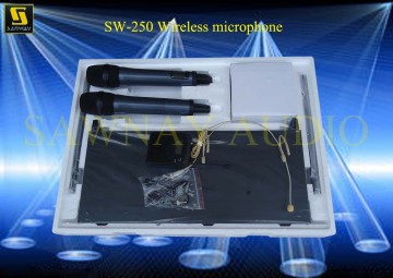 Two Channel UHF Wireless Lavalier Microphone (SW-250)