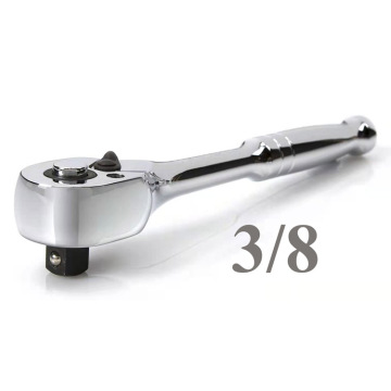 YUHANG 3/8-Inch Drive 7-Inch Polished Quick Release Ratchet