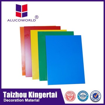 Alucoworld 4mm colorful pvdf coated wall cladding exterior sheet metal