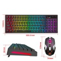 Clavier et souris brillant RVB sans fil pour le jeu