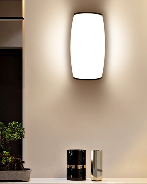 Plastic style waterproof lighting led wall lamp