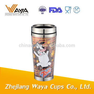 Promotion paper insert travel mug