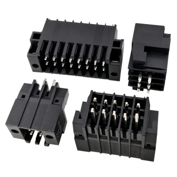 Κεφαλή αρσενικού πείρου PCB διπλής σειράς Pitch 2,54 mm με φλάντζα – ίσια, διαμπερής συγκόλληση, βάση βιομηχανικής βάσης