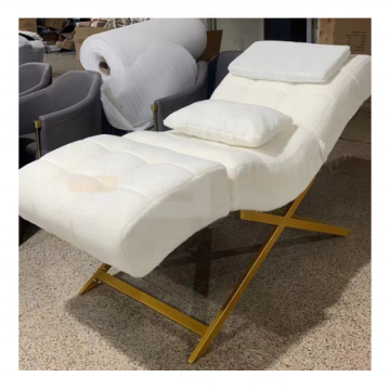 Verstelbare schoonheidssaloncurve bed voor wimpers-, gezichts- en massagebehandelingen