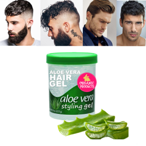 Men grooming frizz control hair styling gel