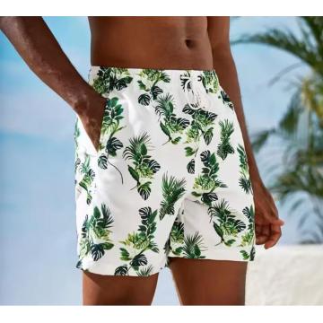 Swim Trunks with Boxer Brief Liner Custom mens swimsuits Stretch Swimsuit Shorts Quick Dry Swimming Trunks Bathing Suit